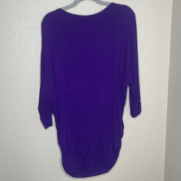 Made By Johnny Womens Purple Top Size XL - Picture 4 of 4